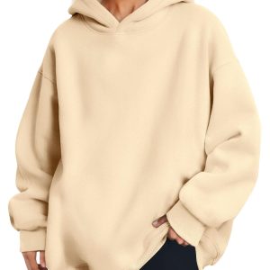 Hoodies Fleece Hooded Sweatshirts Comfy Casual Pullover Fall Winter Outfits Long Sleeve Tops