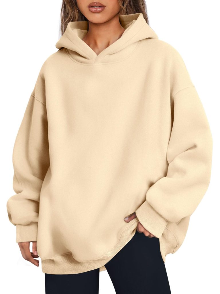 Hoodies Fleece Hooded Sweatshirts Comfy Casual Pullover Fall Winter Outfits Long Sleeve Tops